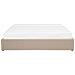 Letto In Tessuto Beige Con Contenitore 180 X 200 Cm Dinan - Foto miniatura 3