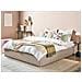 Letto In Tessuto Beige Con Contenitore 180 X 200 Cm Dinan - Foto miniatura 24