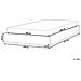 Letto In Tessuto Beige Con Contenitore 180 X 200 Cm Dinan - Foto miniatura 4