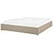 Letto In Tessuto Beige Con Contenitore 180 X 200 Cm Dinan - Foto miniatura 9