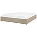 Letto In Tessuto Beige Con Contenitore 180 X 200 Cm Dinan - Foto miniatura 16