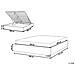 Letto In Tessuto Beige Con Contenitore 180 X 200 Cm Dinan - Foto miniatura 11