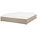 Letto In Tessuto Beige Con Contenitore 180 X 200 Cm Dinan - Foto miniatura 7