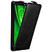 Custodia Compatibile Con Motorola Moto G6 Play In Nero Di Notte - Coperchio Protettivo In Design Flip Con Chiusura Magnetica - Foto miniatura 1