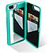 Custodia Compatibile Con Apple Iphone 8 Plus / Iphone 7 Plus / Iphone 7s Plus In Turchese - Hard Case Coperchio Protettivo Con Specchio E Slot Per Carte - Foto miniatura 5