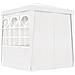 Gazebo Professionale Con Pareti 2,5x2,5 M Bianco 90 G / m² - Foto miniatura 6