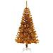Albero di Natale Artificiale con Supporto Oro 150 cm PET - Foto miniatura 2