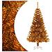 Albero di Natale Artificiale con Supporto Oro 150 cm PET - Foto miniatura 1