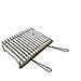 GRATICOLA PER CAMINO E BARBECUE GRIGLIA IN TONDINO INOX CROMATO CON - Foto 11