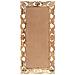 Specchio Intagliato A Mano 110x50 Cm In Legno Massello Di Mango - Foto miniatura 3