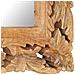 Specchio Intagliato A Mano 110x50 Cm In Legno Massello Di Mango - Foto miniatura 4