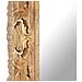 Specchio Intagliato A Mano 110x50 Cm In Legno Massello Di Mango - Foto miniatura 5