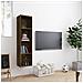 Libreria /mobile Tv Rovere Fumo 143x30x36 Cm Legno Multistrato - Foto miniatura 3