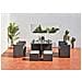 Salotto Da Giardino A Incasso 8 Posti Resina Intrecciata Grigio/bianco Miami - Foto miniatura 2