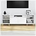 Mobile Porta Tv Bianco 160x35x55 Cm In Legno Multistrato - Foto miniatura 3
