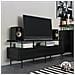 Wainwright Porta Tv In Vetro E Truciolato Laminato Rovere Nero - Foto miniatura 11