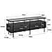 Wainwright Porta Tv In Vetro E Truciolato Laminato Rovere Nero - Foto miniatura 10