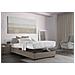 Letto Piazza E Mezza Nicole, Letto Contenitore Con Rivestimento In Tessuto, 100% Made In Italy, Apertura Frontale, Adatto Per Materasso Cm 120x190, Tortora - Foto miniatura 2