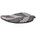Tappeto A Foglia Casa Bagno Cotone Spugna Morbida Antiscivolo Leaf Grigio - Foto miniatura 4