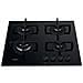Piano Cottura GOA6423/NB1 a Gas 4 Fuochi Gas Colore Nero - Foto miniatura 1