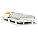 Letto Senza Materasso Bianco 75x190 In Legno Massello Di Pino - Foto miniatura 2