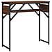 Tavolo Consolle Ripiano Rovere Marrone 75x30x75cm Multistrato - Foto miniatura 2