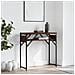 Tavolo Consolle Ripiano Rovere Marrone 75x30x75cm Multistrato - Foto miniatura 1