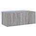 Mobile TV a Parete con Luci LED Grigio Sonoma 80x35x31 cm - Foto miniatura 1