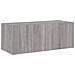 Mobile TV a Parete con Luci LED Grigio Sonoma 80x35x31 cm - Foto miniatura 9