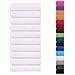 Asciugamani Da Bagno 10pz Bianchi 100x150cm 360g/m 100% Cotone - Foto miniatura 2