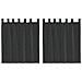 Tende In Voile Con Linguetta 2 Pz Nero - Foto miniatura 1