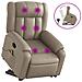 Lusso Casadino -  Poltrona Alzapersone Massaggi Reclinabile Cappuccino Similpelle - Foto miniatura 1