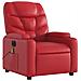 Poltrona Massaggio Elettrica Reclinabile Rosso Similpelle - Foto miniatura 3