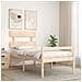 Letto per Anziani con Testiera 90x200 cm in Legno Massello - Foto miniatura 3