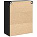 Armadio a Muro con Ante in Vetro Rovere Nero 69,5x34x90 cm - Foto miniatura 8
