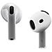 Cuscinetti Auricolari In Silicone Per Apple Airpods 4 - Set Da 2 Paia: Comfort E Protezione White - Foto miniatura 1