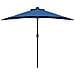 Ombrello da giardino Blu 294 x 150 x 223 cm Tessuto - Foto miniatura 5