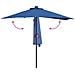 Ombrello da giardino Blu 294 x 150 x 223 cm Tessuto - Foto miniatura 9