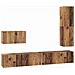 Set mobile TV 4 pcs Legno vecchio 30.5 x 30 x 110 cm - Foto miniatura 1
