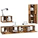 Set mobile TV 4 pcs Legno vecchio 30.5 x 30 x 110 cm - Foto miniatura 3