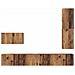 Set mobile TV 4 pcs Legno vecchio 30.5 x 30 x 110 cm - Foto miniatura 8