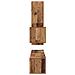 Set mobile TV 4 pcs Legno vecchio 30.5 x 30 x 110 cm - Foto miniatura 9