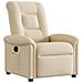 Poltrona Reclinabile in Tessuto Crema - Foto miniatura 1