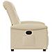 Poltrona Reclinabile in Tessuto Crema - Foto miniatura 4