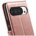 Custodia A Portafoglio Per Google Pixel 10 Pro Xl Con Cinturino Da Polso E Funzione Di Supporto, Rosa Champagne - Foto miniatura 5