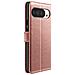 Custodia A Portafoglio Per Google Pixel 10 Pro Xl Con Cinturino Da Polso E Funzione Di Supporto, Rosa Champagne - Foto miniatura 1