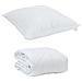 Piumone con cuscino 2 pcs Bianco 140 x 220 cm Microfibra - Foto miniatura 1