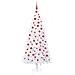 Albero di Natale artificiale Bianco 210 cm PVC e Acciaio - Foto miniatura 3