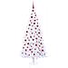 Albero di Natale artificiale Bianco 210 cm PVC e Acciaio - Foto miniatura 4