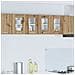 Armadio pensile Riga 2 pcs Rovere artigianale 60 x 31 x 40 cm - Foto miniatura 2
